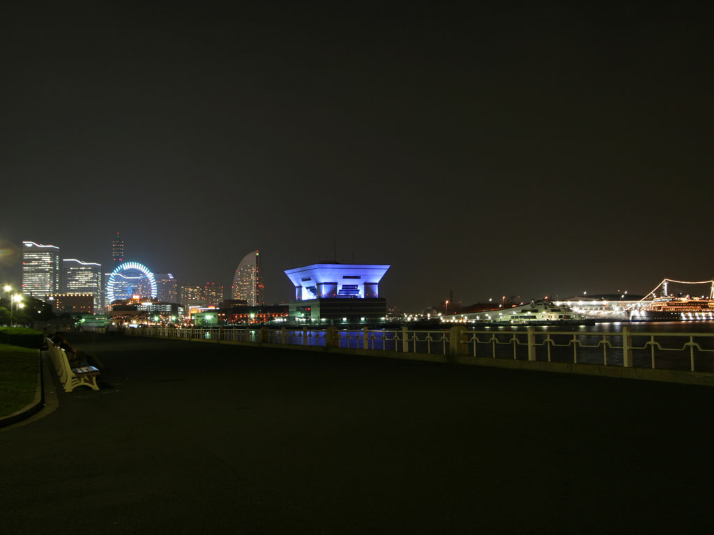 山下公園編夜景壁紙 横浜発見ガイド