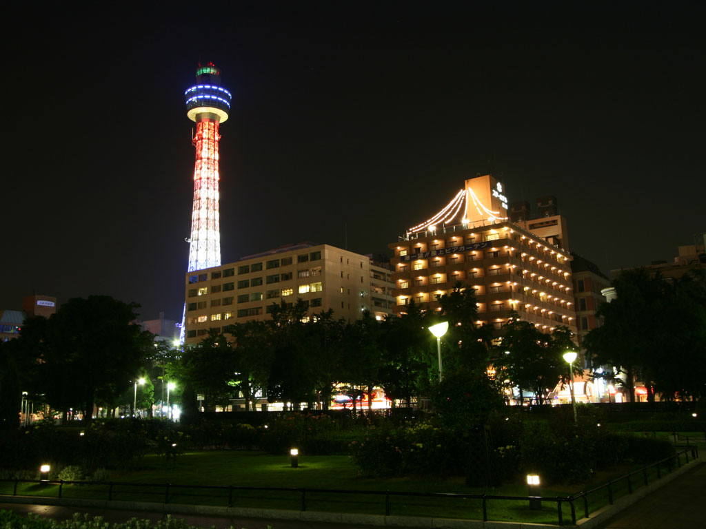 山下公園編夜景壁紙 横浜発見ガイド