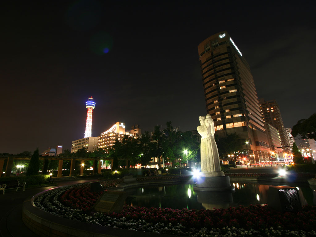 山下公園編夜景壁紙 横浜発見ガイド